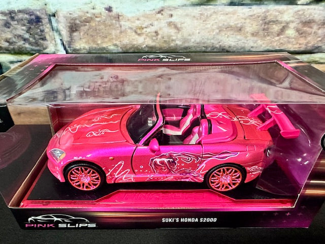 Jada Fast And Furious Suki's 2001 Honda S2000 Pink 1:24 Pink Slips Chase