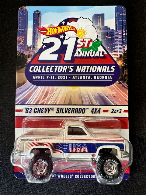 Hot Wheels 21st Annual Collectors Nationals 83 Chevy Silverado 4x4 #3548/5500