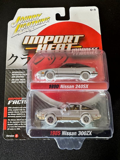 JOHNNY WHITE LIGHTNING IMPORT HEAT JAPANESE CLASSICS 2 PACK NISSAN 240SX, 300ZX