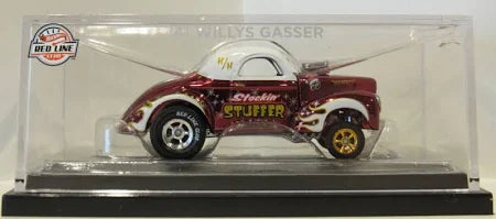 Hot Wheels 2022 RLC Holiday '41 Willys Gasser Stockin' Stuffer Acrylic Case/Box 14975/30000