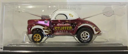 Hot Wheels 2022 RLC Holiday '41 Willys Gasser Stockin' Stuffer Acrylic Case/Box 14975/30000