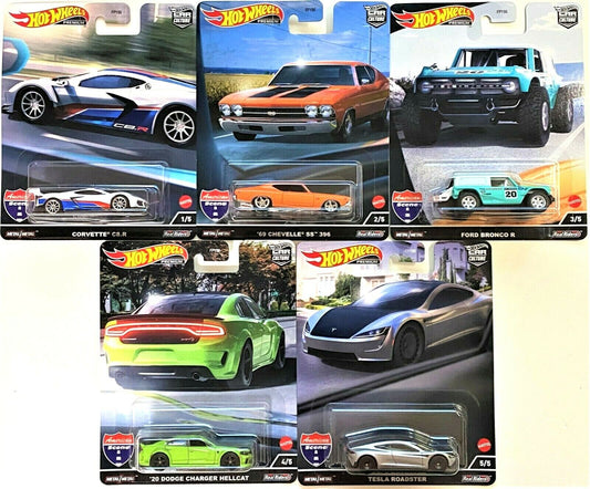 Hot Wheels 2022 Car Culture American Scene J Case Set of 5 Cars