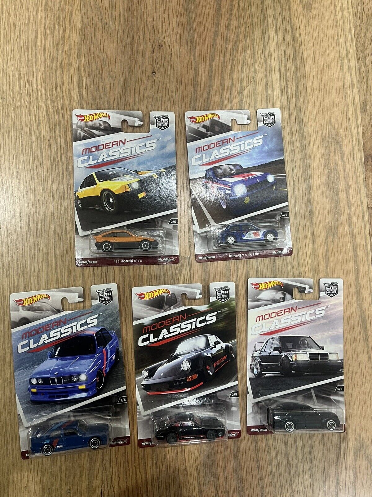 Hot Wheels 2017 Car Culture Modern Classics 5 Car Set