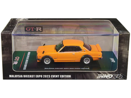 INNO64 1:64 Nissan Skyline 2000 GT-R KPGC10 (Orange) Malaysia EXPO 2023