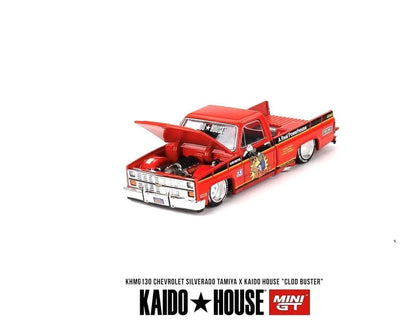 Kaido House x Mini GT 1:64 Chevrolet Silverado Tamiya x Kaido House “CLOD BUSTER” – Orange