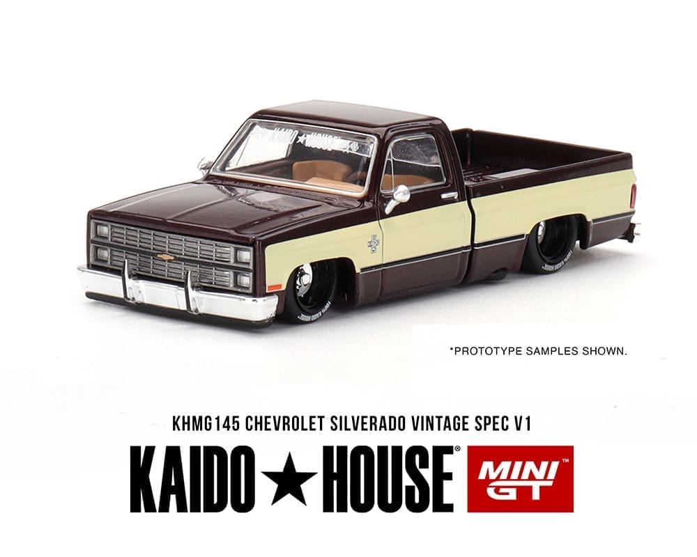 Kaido House x Mini GT Chevy Silverado KAIDO Vintage Spec V1 KHMG145