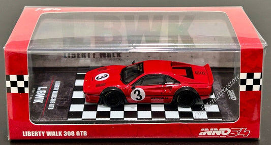 INNO64 1:64 LBWK Ferrari 308 GTB Red Liberty Walk