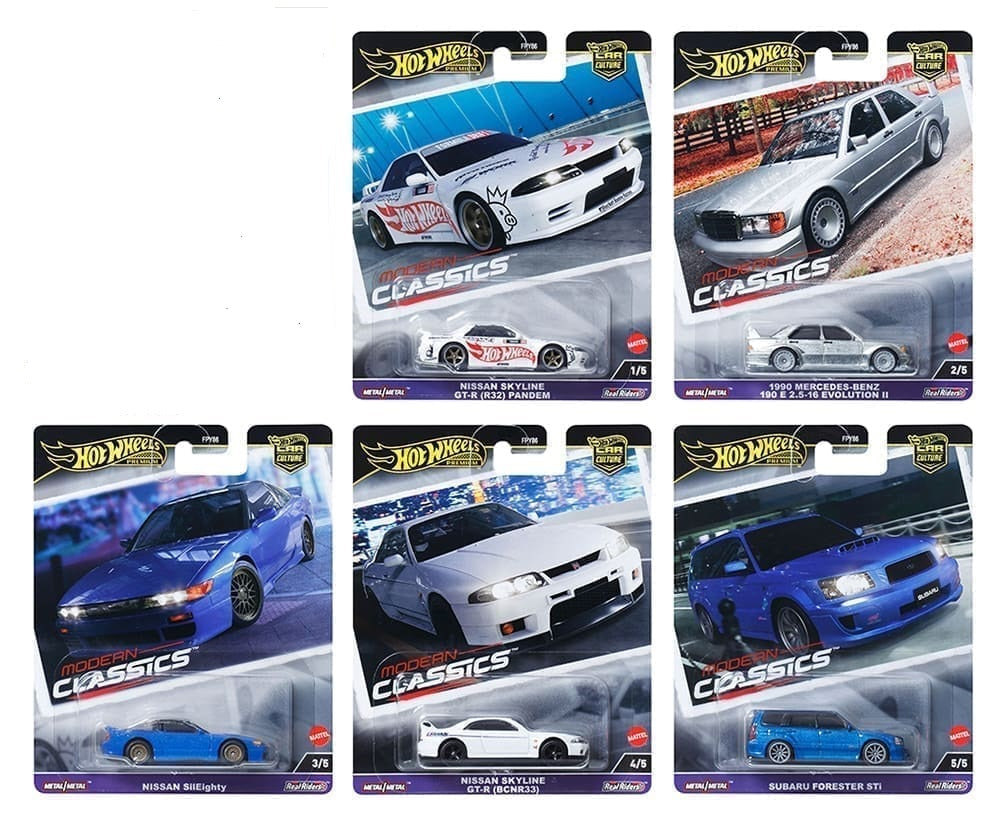 Hot Wheels Modern Classics 2024 Car Culture Premium 5-Car Set