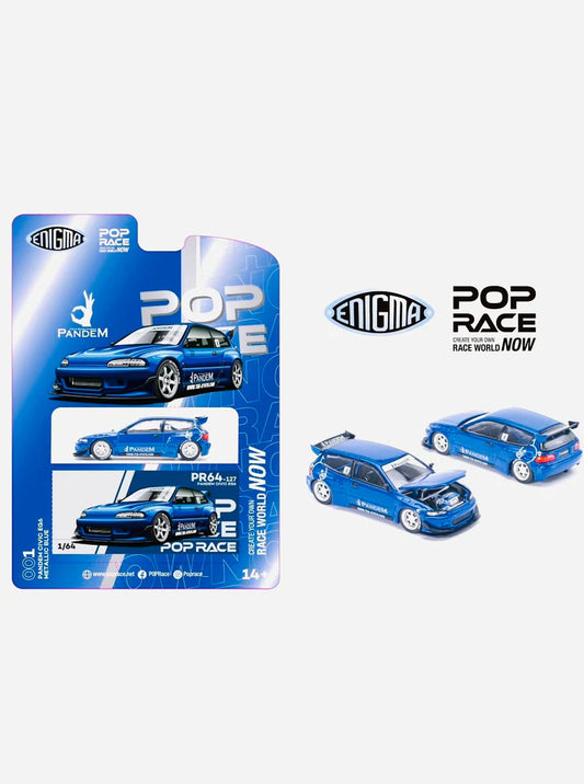 Pop Race Honda Civic Pandem EG6 V1.5 Metallic Blue