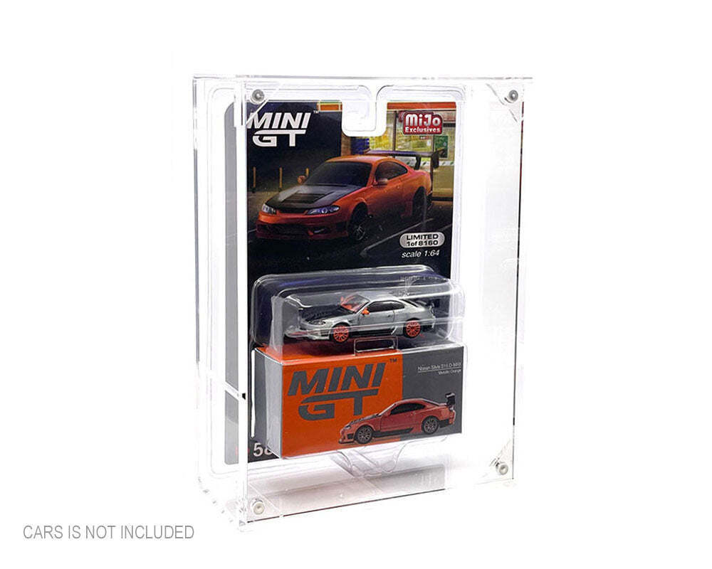 Showcase 1:64 Premium Collector single Case with Shelve & Cover (6″x2.1/8″x8″) – Mijo Exclusives