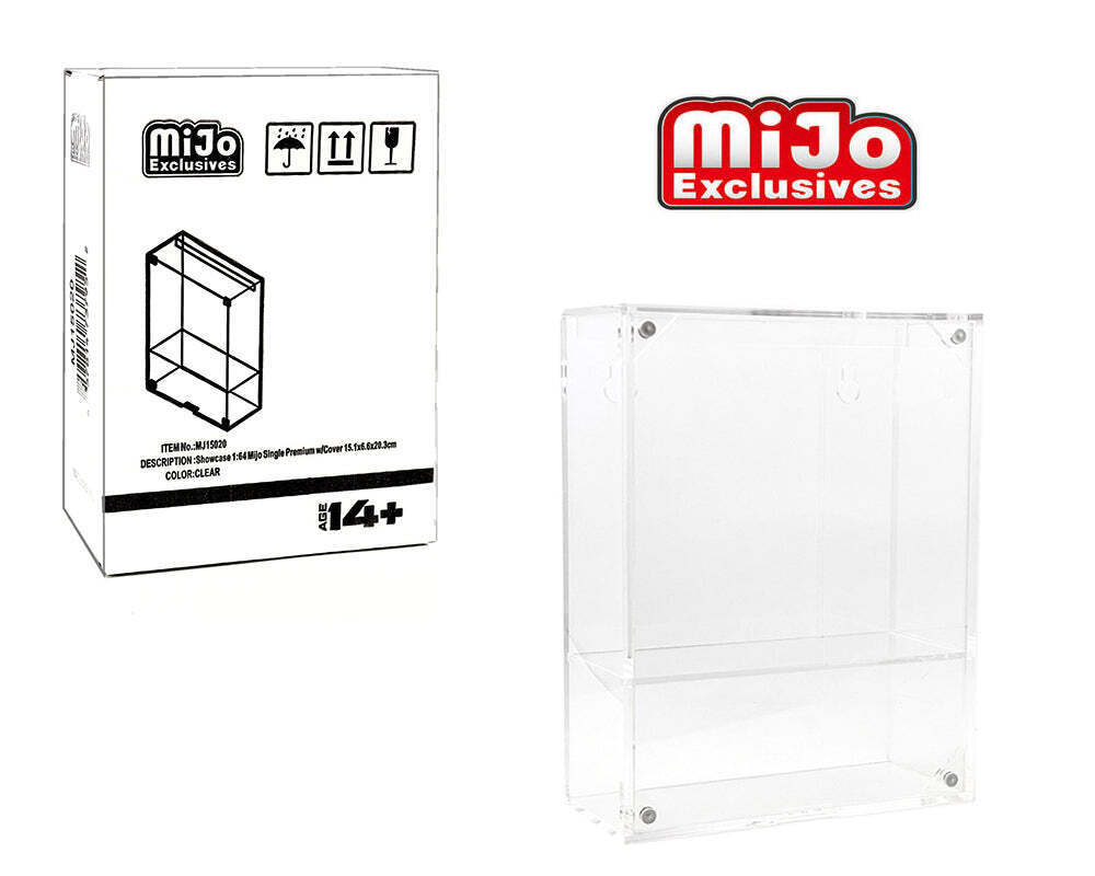 Showcase 1:64 Premium Collector single Case with Shelve & Cover (6″x2.1/8″x8″) – Mijo Exclusives