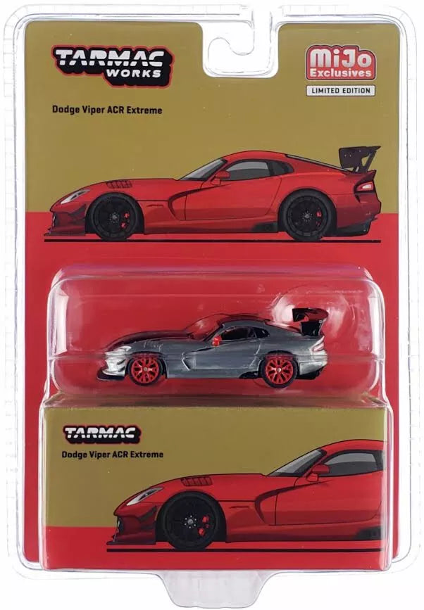 Tarmac Works 1:64 Dodge Viper ACR Extreme – Red – MiJo Exclusives Chase